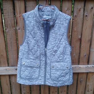Croft & Barrow Quilted Pattern Lightweight Puffer Zipper Vest Jacket